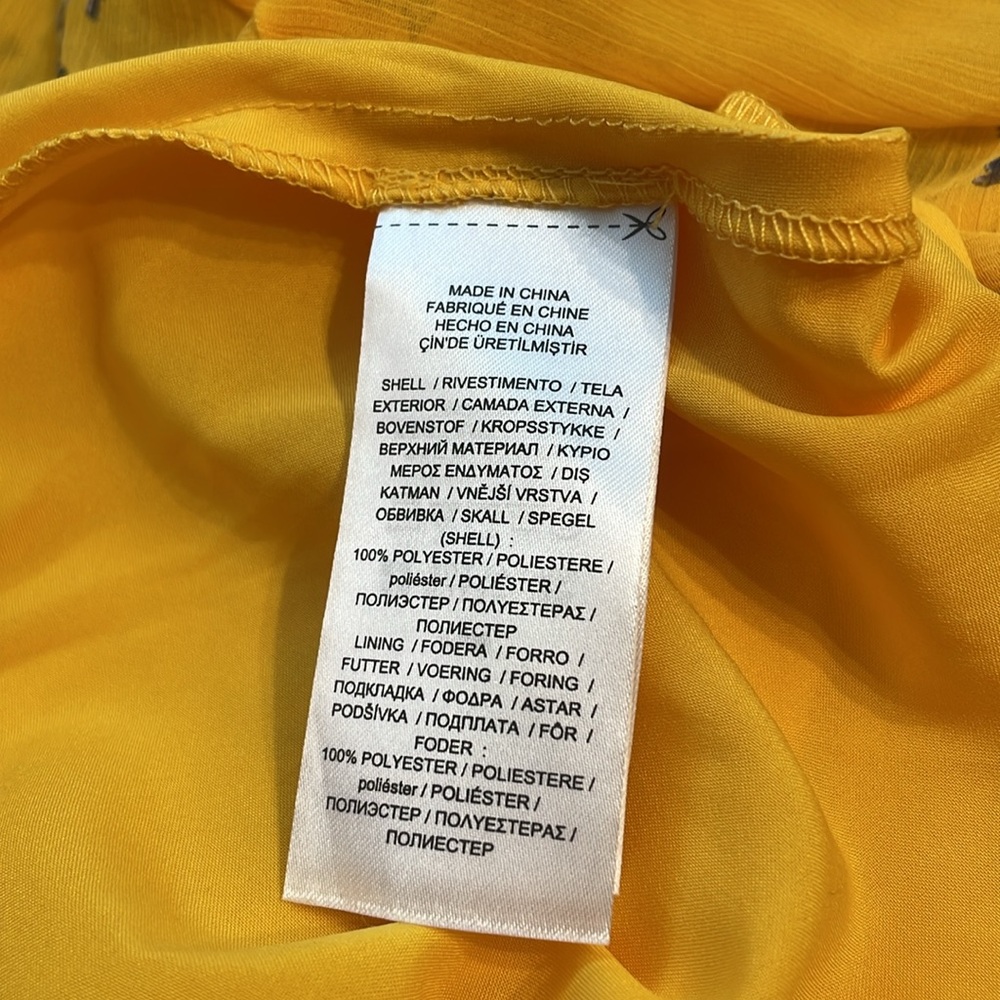 Ralph Lauren Yellow Floral midi dress. NWOT - Picture 8 of 8